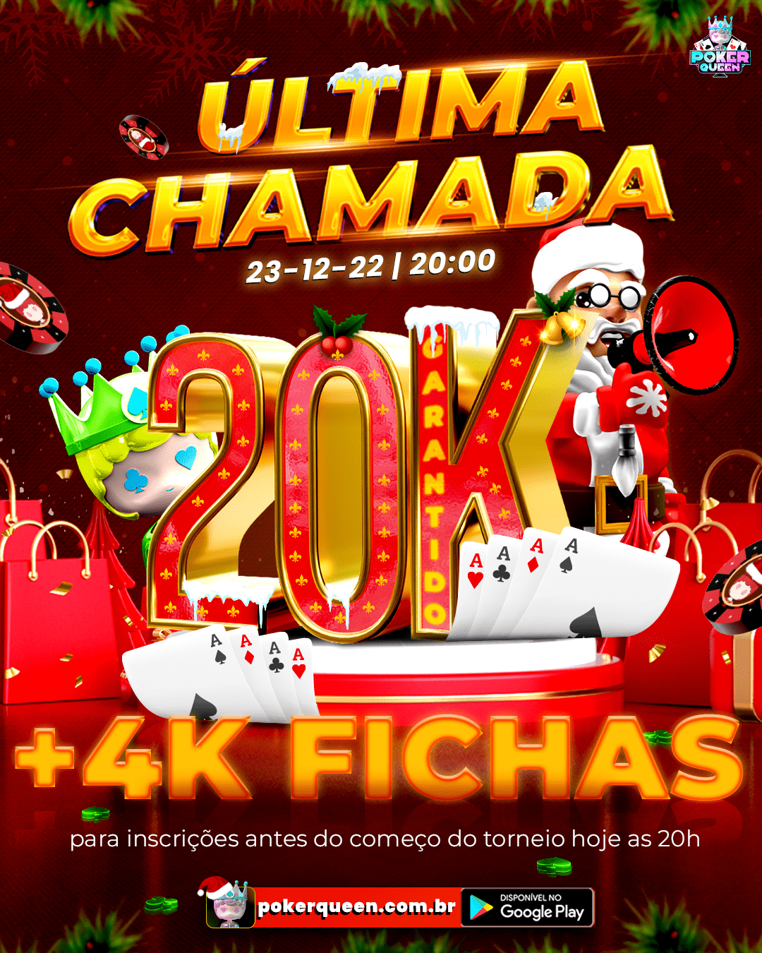 Poker Queen last call promotional design