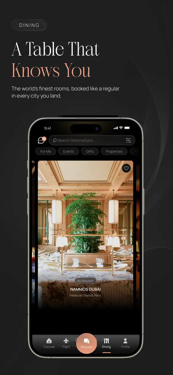 LUJO Dining public App Store presentation